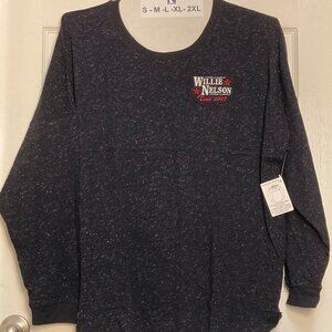 Willie Nelson Original Tour 2017 women's long sleeve black sze XL